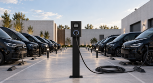 Humax announces MX PRO 22kW commercial EV charger 1 Humax MX Pro fleet